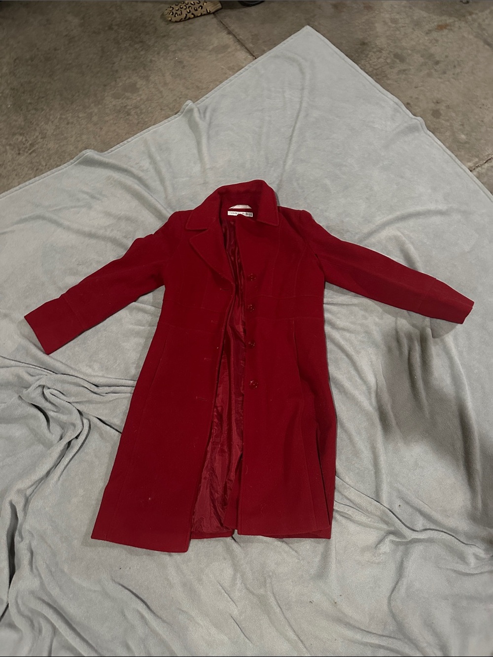 Larry Levine Red Trench Coat